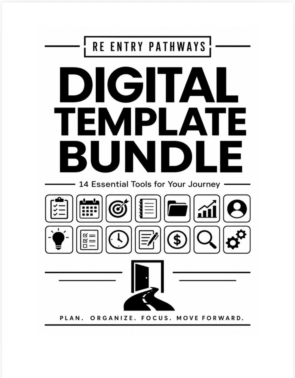 Digital Template Bundle - 14 Essential Tools for Your Journey